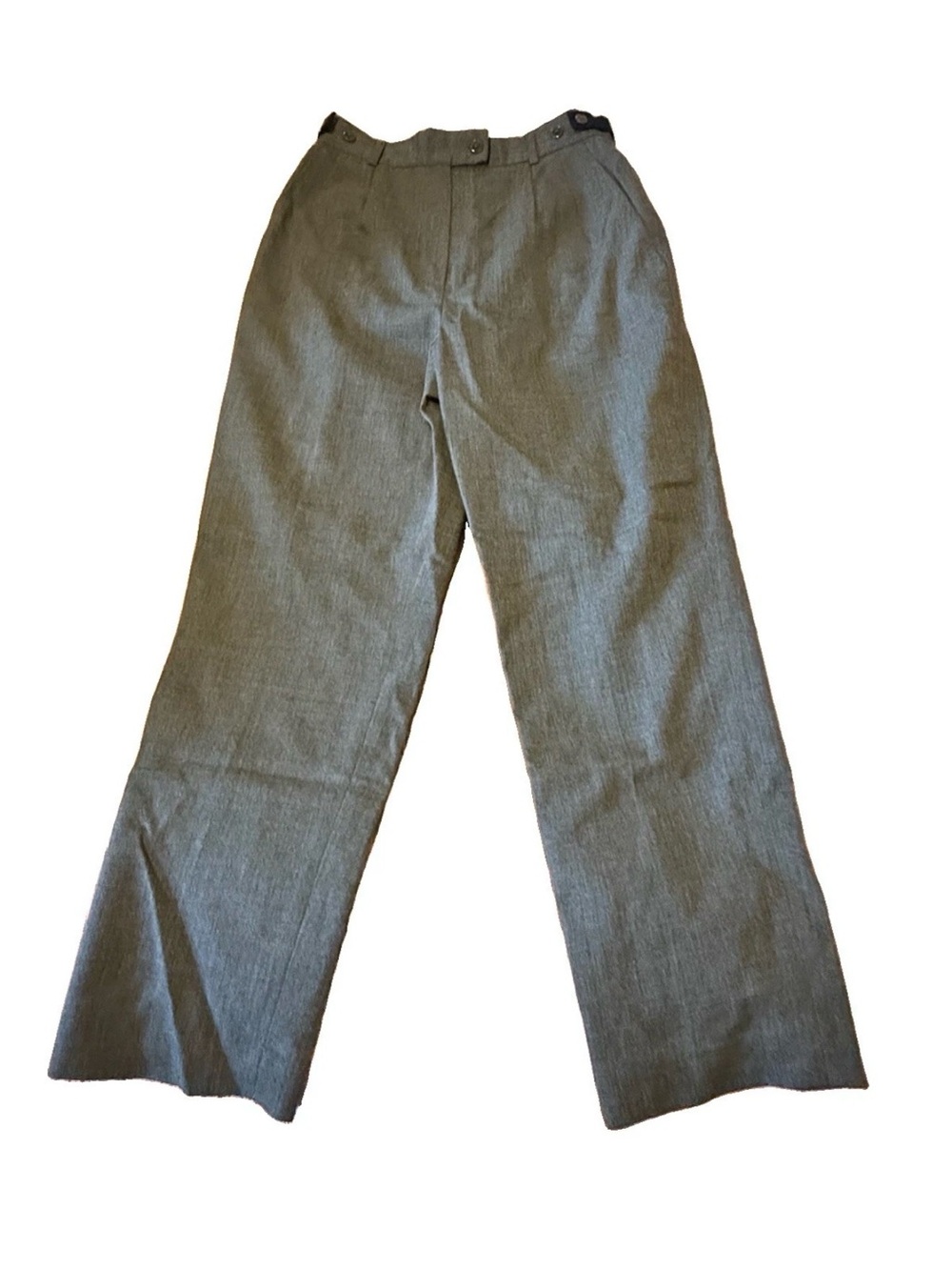 Vintage Harve Benard Wool Blend Womens Pants Gray 8 Petite Slacks